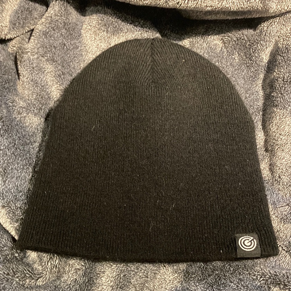 black beanie